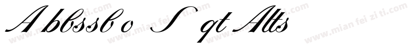 Ambassador Script Alts字体转换